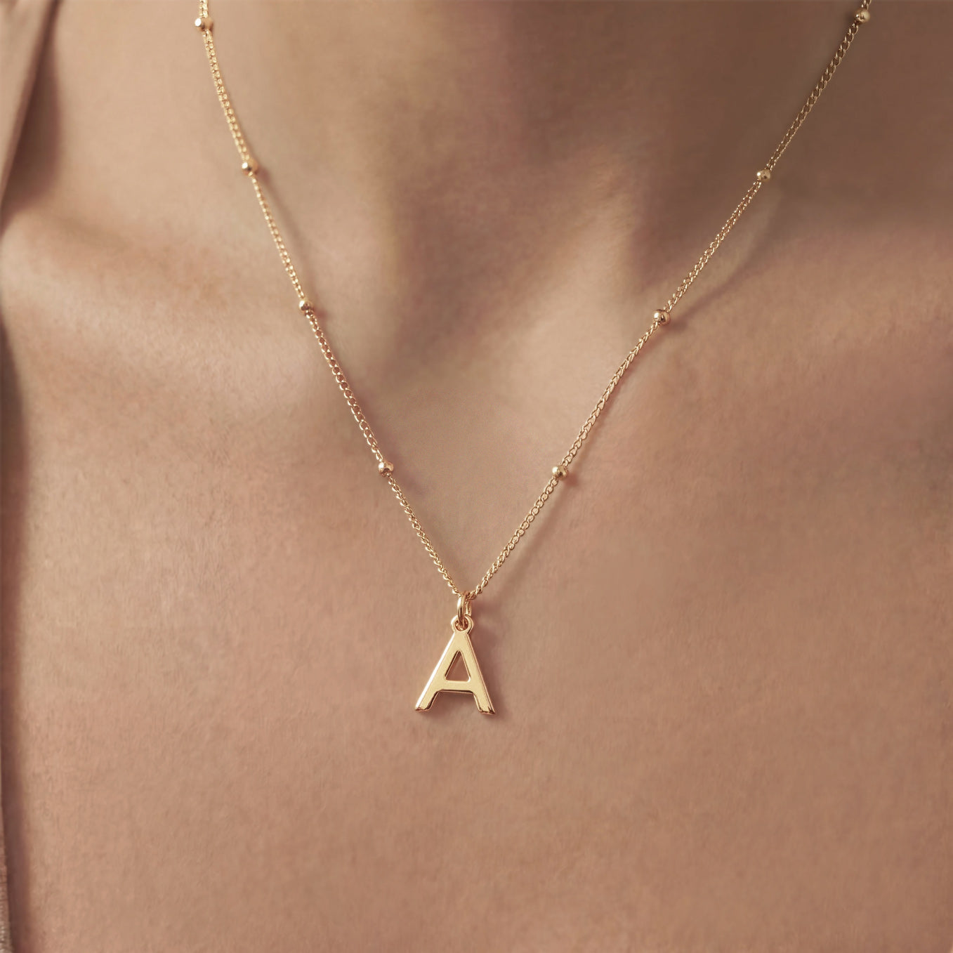 Dainty Initial Necklace